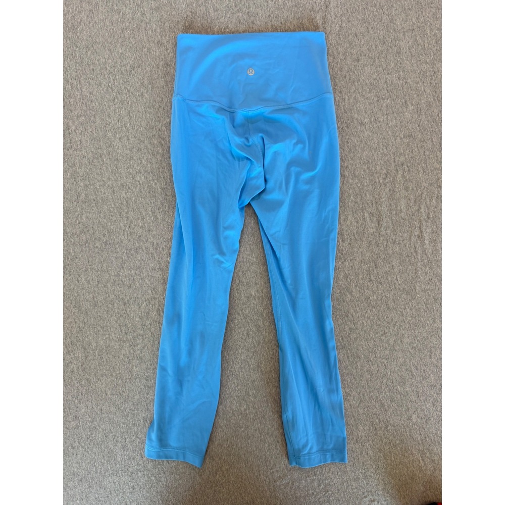 Lululemon Align High-Rise Crop 21 Nulu Leggings Cyan Blue Yoga Pants